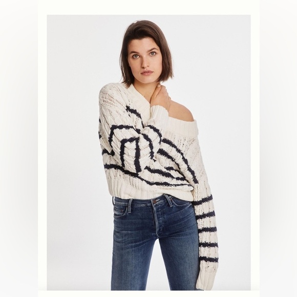 Anthropologie Sweaters - Anthropologie XL Bella Cable-Knit Sweater